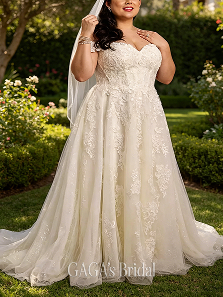 Retro Off-the-Shoulder Lace-Up Back Wedding Dress